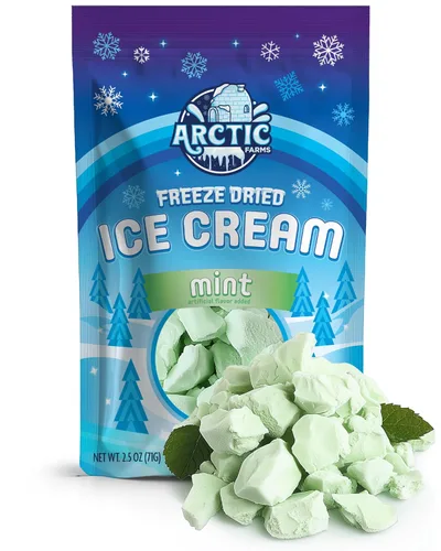Miniatura 10 de Arctic Farms Trozos de Helado Liofilizado a Granel - No se Derrite (Mantequilla de Maní) (1 libra)