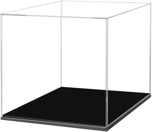 Miniatura 16 de Caja de exhibición de acrílico transparente de 8 x 8 x 12 pulgadas con un lado abierto, versátil contenedor de almacenamiento de productos Lucite