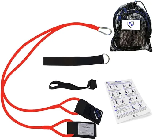 Miniatura 10 de BB Bands Bandas de resistencia para béisbol y sóftbol - Bandas de entrenamiento de fuerza para el brazo, equipo de acondicionamiento para Negro