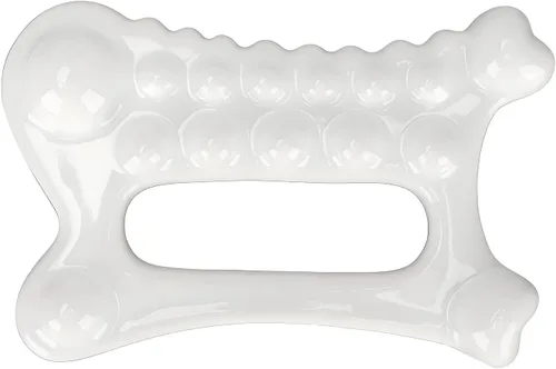 Masaje Gua Sha, tabla de Gua Sha, cerámica reduce la grasa, estática, portátil, placa raspadora de cuerpo completo para mujeres y adultos