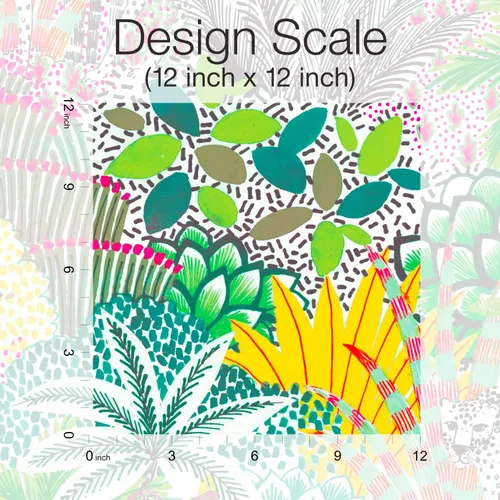 Miniatura 3 de RoomMates Tamara Day RMK12532RL - Papel tapiz autoadhesivo amarillo Jungle Vibe