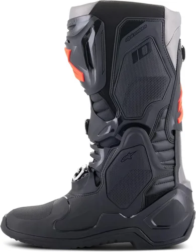 Miniatura 4 de Alpinestars Botas Tech 10 para hombre, Negro/Rojo Fluo, 7