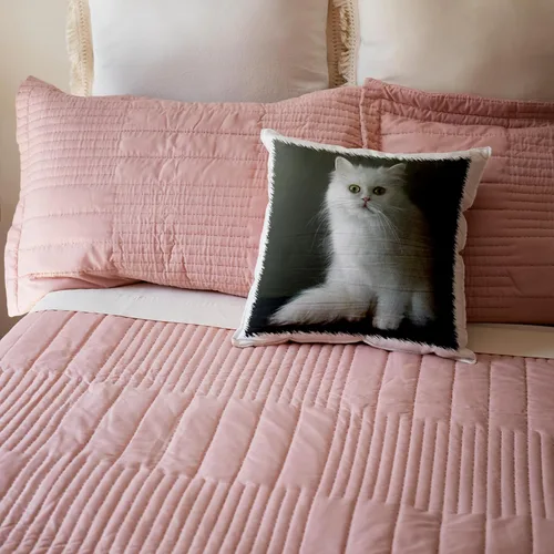 Miniatura 5 de 3dRose White Persian - Funda de almohada, 16 x 16 pulgadas (pc_1003_1)