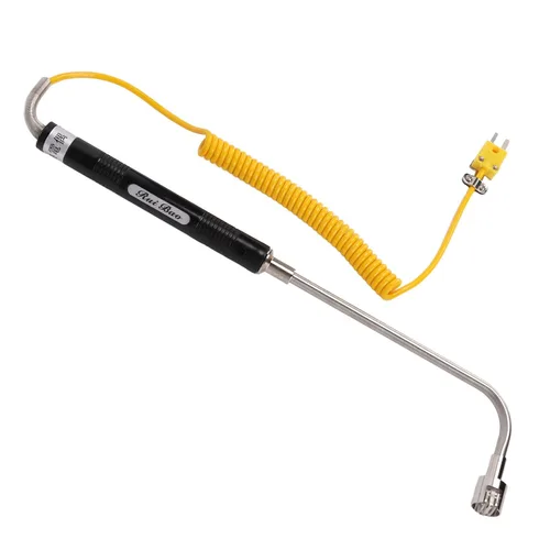 Miniatura 2 de Sensor de temperatura de termopar tipo K con funda de acero inoxidable y mango aislado Medición precisa de -58.0 °F a 932.0 °F para monitoreo