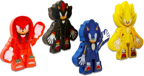 Miniatura 2 de Sonic The Hedgehog Bolsa ciega para fiestas de cumpleaños de niños, paquete con 6 paquetes de Sonic Mystery con figuras y bolsas de botín