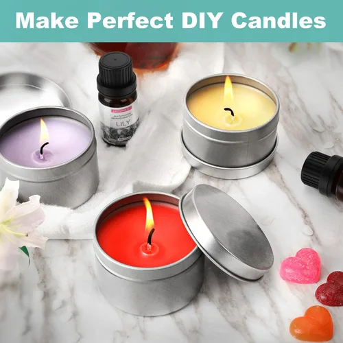 Miniatura 7 de Haccah Kit completo de fabricación de velas, suministros para hacer velas, kits de manualidades y manualidades para adultos, principiantes