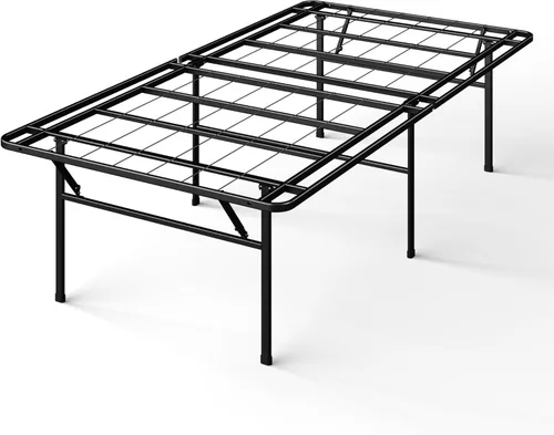 ZINUS - Base SmartBase de trabajo pesado, 18 pulgadas, marco metálico, sin somier, resistente, con espacio debajo, tamaño individual