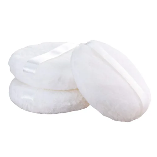 Joly Soplo de polvo suelto grande, 4.3 '' XXL Body Puff con cinta (10PCS) Blanco