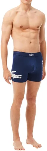 Miniatura 2 de Lacoste Troncos elásticos de algodón con estampado de cocodrilo grande para hombre, paquete de 3