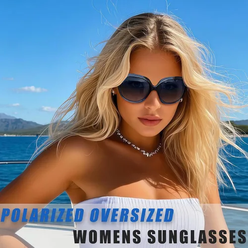 Miniatura 129 de Joopin Lentes de sol de gran tamaño para mujer, polarizados, grandes, para conducción, protección UV, grandes sombras