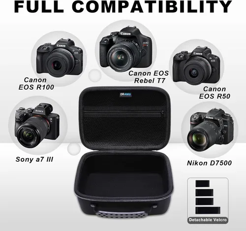 Miniatura 2 de Funda rígida para cámaras Canon EOS Rebel T7/R100/R50/R6 MarkII/R50 V/R8/R10/R6 MarkIII/R5 Mark II/RP/R7/5D MarkIV/R5, para lente de cámara Sony