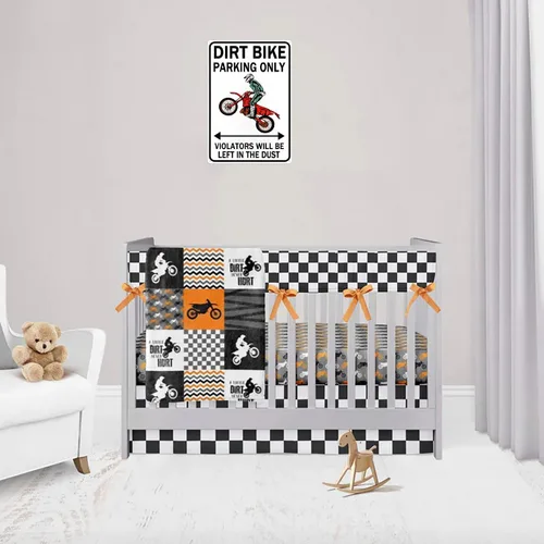 Miniatura 5 de Smilelife Accesorios para Moto de Tierra para Niños Regalos de Motocross Graciosos Letrero Vintage de Estaño para Parqueo Solo de Motos Sucias