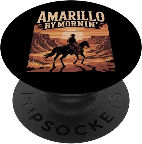 Amarillo by Mornin Folk Style Western Country Music PopSockets Adhesive PopGrip