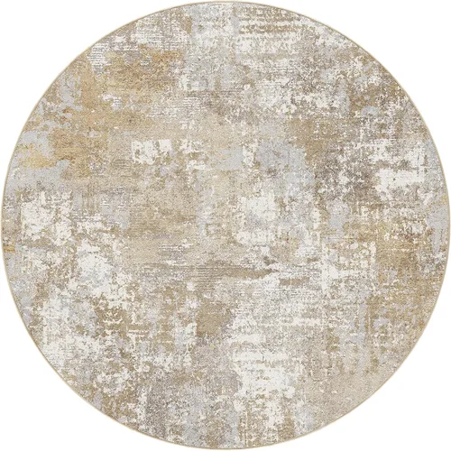 Miniatura 9 de Tortania Alfombra redonda lavable de 5 pies para sala de estar: Alfombra moderna abstracta neutra grande suave y delgada – Alfombra antideslizante