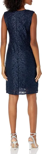 Miniatura 6 de R&M Richards Vestido corto de encaje para madre de la novia con chaqueta para mujer