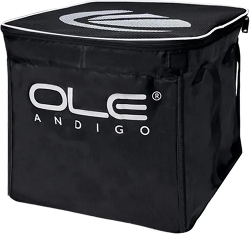 Miniatura 6 de Pelotas de tenis tolva cesta de pelota de tenis con bolsillos laterales, carrito de pelota de tenis ligero con capacidad para 160 bolas, carrito