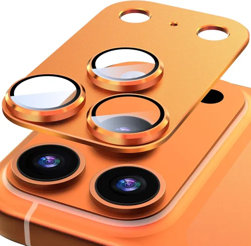 Suoman Protector de Lente de Cámara para iPhone 17 Pro, [Todo en Uno Esmerilado] [Adhesión Fuerte] Marco de Metal de Vidrio Templado Cubierta de