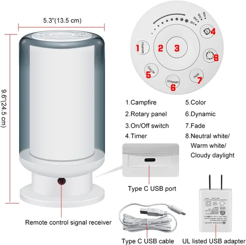Miniatura 6 de Lámparas de mesa LED que cambian de color, lámpara de noche regulable con control remoto, lámpara de escritorio para dormitorio, para sala de estar