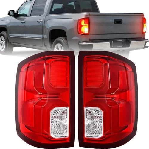 Miniatura 12 de Ensamble de luz trasera Nilight Compatible con Chevy Silverado 1500 2014 2015 2016 2017 2018 2019, 2500 HD 3500 HD, GMC Sierra 3500HD 2015-2019, Par