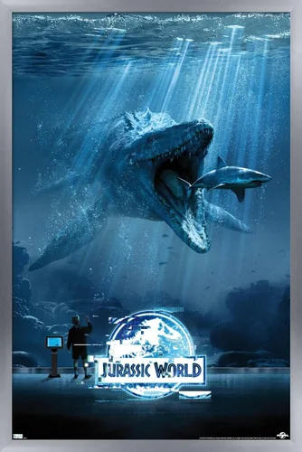 Miniatura 13 de Trends International Jurassic World - Póster de pared de agua, 14.725 x 22.375 pulgadas, versión premium sin marco