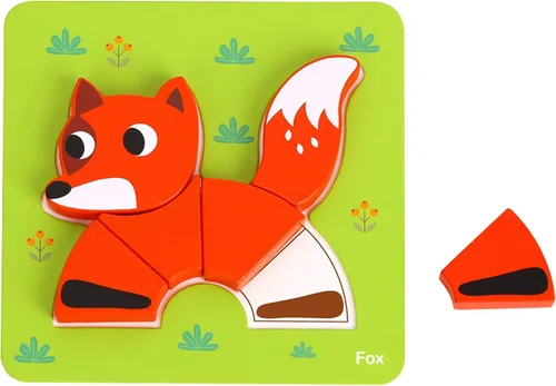 Miniatura 6 de Exclusivo juego de rompecabezas de Learning Curve My First Animals de Amazon para niños, multicolor