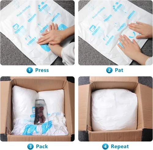 Miniatura 4 de 18" x 24" 8 PCS TONESPAC Instant Pack Quick Expanding Foam X-400 Bolsa de embalaje para embalaje y envío Paquete de 8