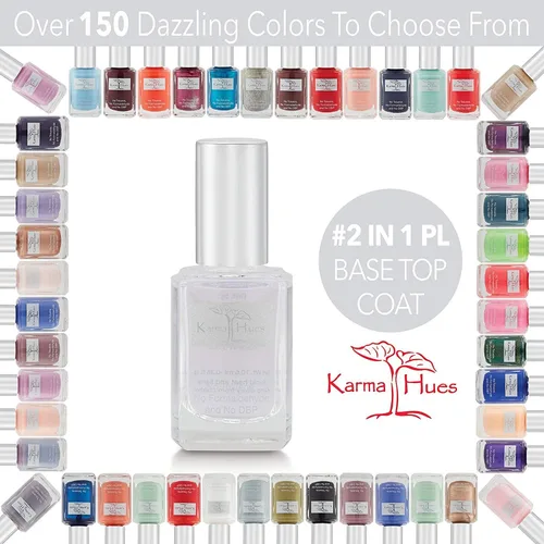 Miniatura 4 de Karma Organic Paquete de removedor de esmalte de uñas y capa base – Removedor de esmalte de uñas de aceite de rosa natural (4 onzas líquidas) dos