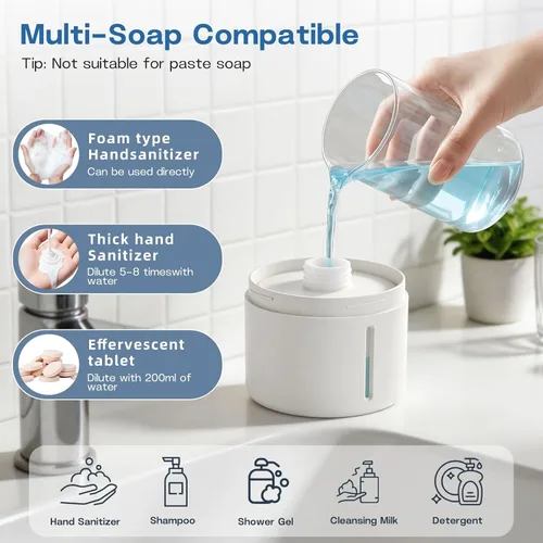 Miniatura 3 de Dispensador de Jabón de Espuma Bird of Peace - Divertido Lavamanos de Inducción de Caca de Paloma Dispensador Automático de Jabón para Cocina y Baño