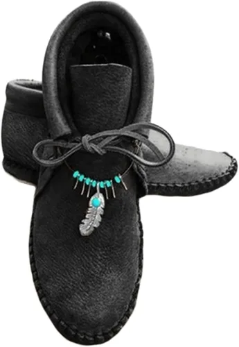 Miniatura 6 de Ladmiple Botas de tobillo para mujer, sin tacón, casual, con cremallera lateral, botas cortas vaqueras occidentales, zapatos para caminar V-Caqui