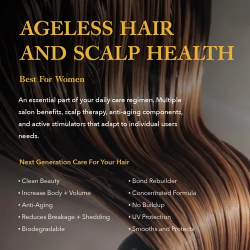 Miniatura 2 de Ageless, tratamiento tópico para el crecimiento del cabello y el cuero cabelludo diario para mujeres. Promueve el crecimiento saludable del cuero