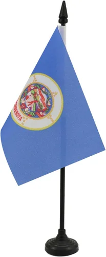 Miniatura 51 de Bandera de mesa de Colorado de 4 x 6 pulgadas, bandera de escritorio del estado de Colorado de EE. UU., 5.9 x 3.9 in, palo y base de plástico negro