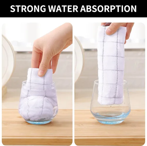 Miniatura 3 de Homaxy Paños de cocina 100% algodón de felpa, toallas de cocina ultra suaves y absorbentes para la cocina, adecuadas para secar y lavar platos