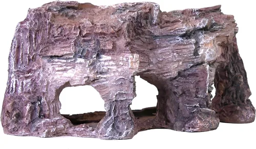 Penn-Plax Grotto Natural Cliff Rock-Scape - Decoración de terrario y acuario para reptiles, anfibios, peces y otros animales pequeños, tamaño