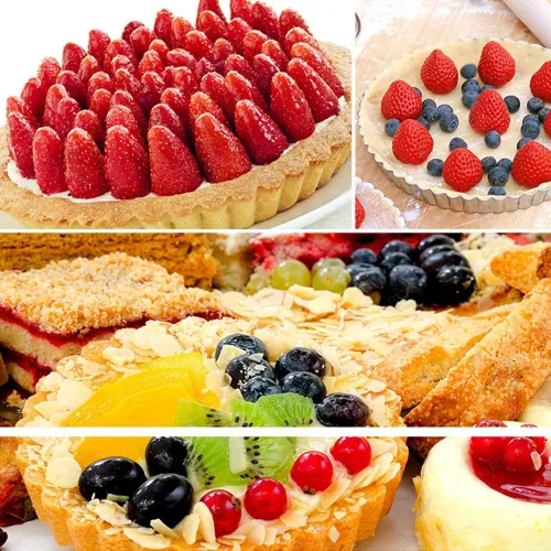 Miniatura 5 de Paquete de 6 mini sartenes para tartas de 5 pulgadas con parte inferior extraíble, antiadherentes redondas, lados estriados resistentes