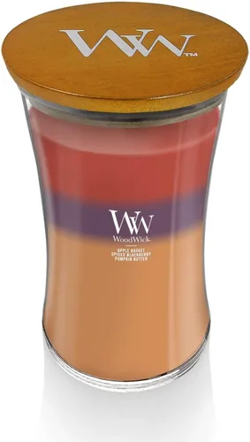 Miniatura 15 de WoodWick Vela mediana de reloj de arena Oceanic Mezcla de soja premium Mecha de madera agrietada Fabricado en Estados Unidos 9.7 onzas
