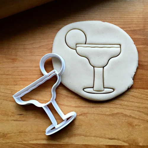 Miniatura 2 de Inc Margarita with Lime Cookie Cutter - Dishwasher Safe (2")