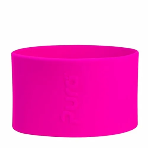 Pura Kiki - Fundas cortas de silicona para botellas, sin plástico, grado médico, no tóxico, certificado MadeSafe, añade agarre, antideslizante,