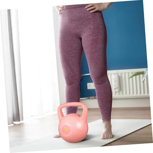 Miniatura 7 de SUPVOX Pesa rusa rellena de agua, peso de polietileno rosa para entrenamiento de fuerza y entrenamientos de gimnasio, equipo de ejercicio de agarre
