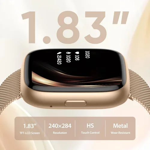 Miniatura 7 de Reloj inteligente para mujer con Alexa integrado, pantalla táctil HD de 1.83 pulgadas, rastreador de actividad física con llamadas Bluetooth