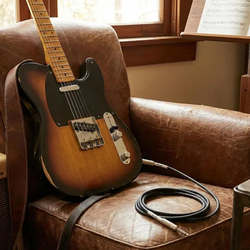 Miniatura 2 de Paquete de pastillas Fender Pure Vintage '64 Telecaster con cable de instrumento Paquete con cable