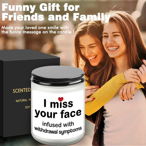 Miniatura 5 de Regalos divertidos para ella: regalos sarcásticos de cumpleaños y Navidad para mejor amiga, hermana, novia o esposa, vela perfumada personalizada