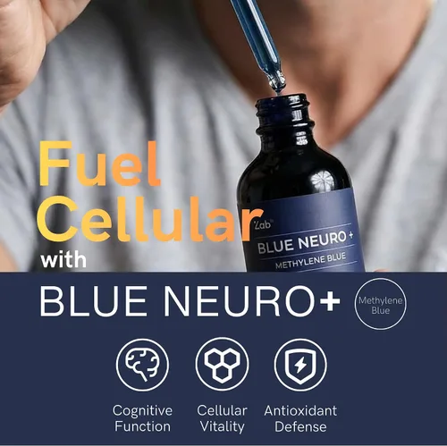 Miniatura 8 de ZAB Suplemento de gotas azul de metileno grado USP 1% para humanos, grado farmacéutico azul metileno 10 mg por porción, para memoria, enfoque