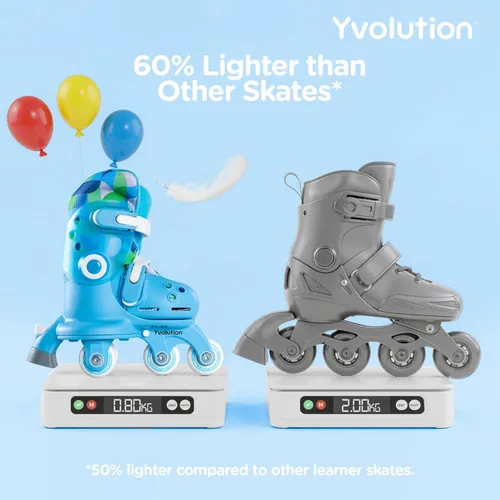 Miniatura 5 de Volution Learner Twista Patines – Patines ajustables 2 en 1 para niños a partir de 2 años – Convierte de patines de tres ruedas a patines en línea