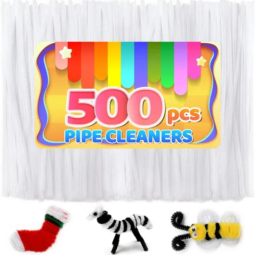Miniatura 25 de Iooleem 200 piezas de limpiadores de tubería marrones, tallos de chenilla, limpiadores de tubería para manualidades, manualidades con limpiadores