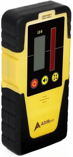 Miniatura 7 de AdirPro LD-8 detector de receptor láser giratorio con abrazadera de varilla