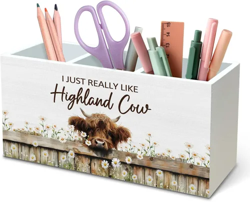 Miniatura 17 de DILSJ Organizador inspirador de 2 compartimentos para lápices, organizador para escritorio, amantes de los pollos regalos para mujeres, Live Like
