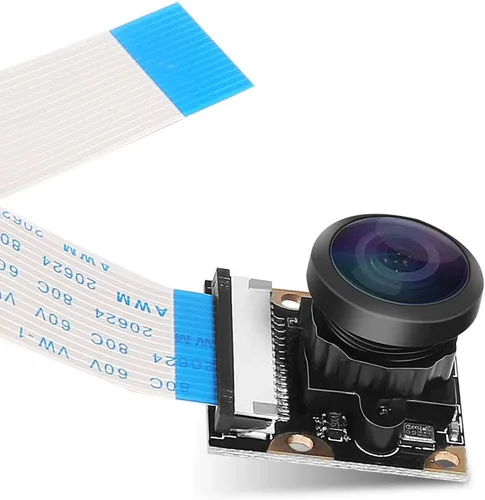 Miniatura 2 de DORHEA Cámara Raspberry Pi 4 B - 222 FoV Fisheye Cámara Web Gran Angular Con Visión Nocturna, 5 Megapíxeles 1080p OV5647 Módulo de Video para Pi
