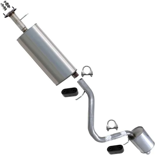 Kit de silenciador delantero y silenciador trasero compatible con GMC Envoy 4.2L 2002-2005 | Acero inoxidable | Northeastern Exhaust | Incluye