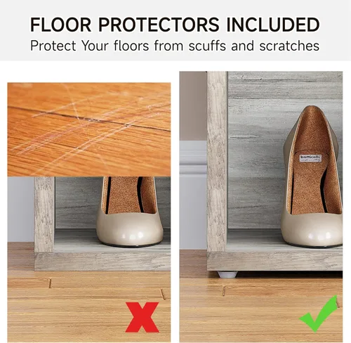Miniatura 6 de GAOMON Banco de almacenamiento de zapatos de entrada con 10 cubículos, zapatero con cojín, estante ajustable de 3 niveles para entrada, sala