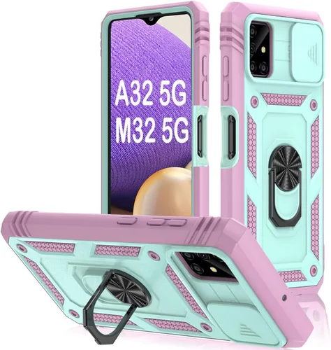 Miniatura 114 de PASNEW Funda para Samsung Galaxy A54, Soporte Metálico y Cubierta Deslizante para Cámara, Militar Multicapa Resistente de Cuerpo Completo a Prueba
